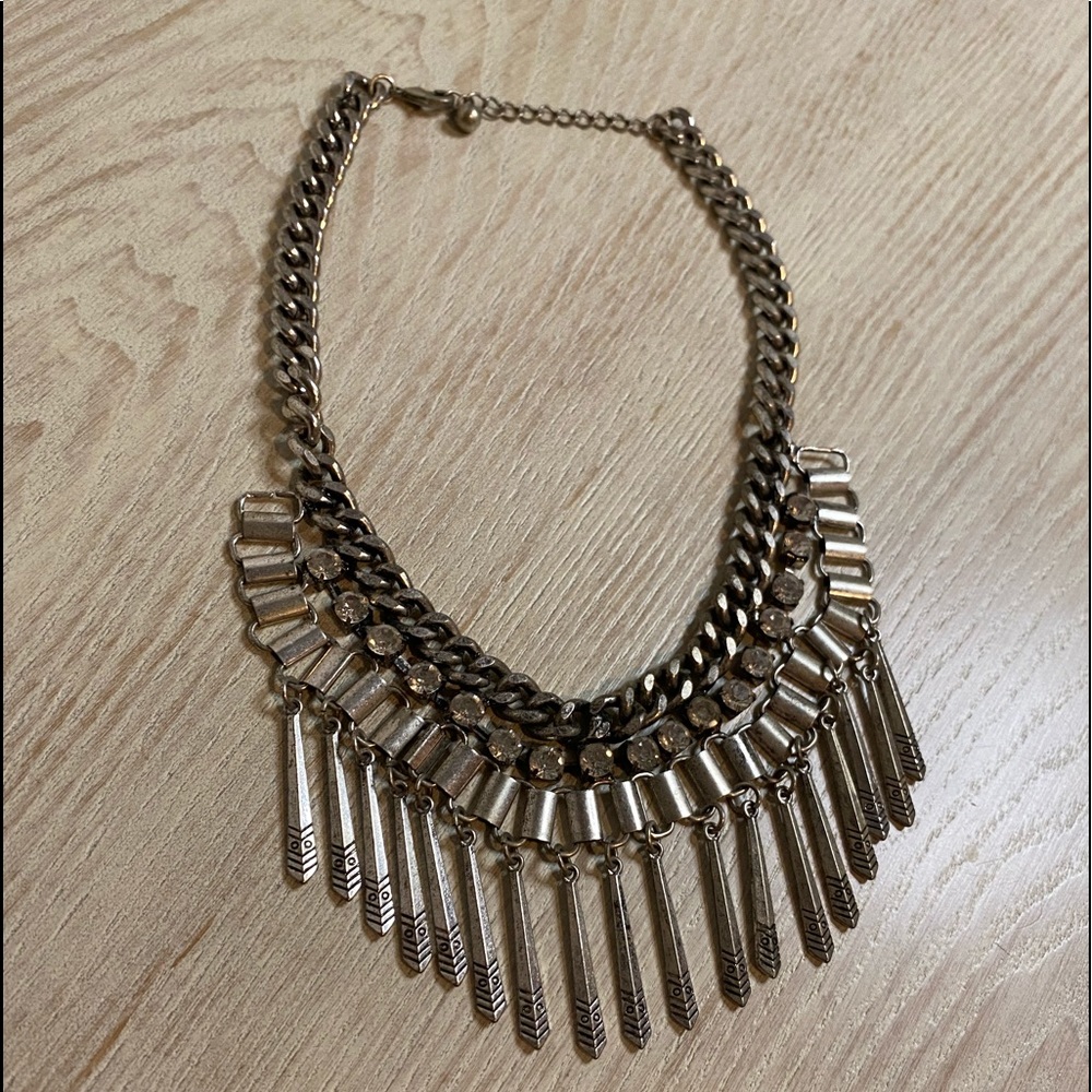 Statement Necklace Silver - image 1